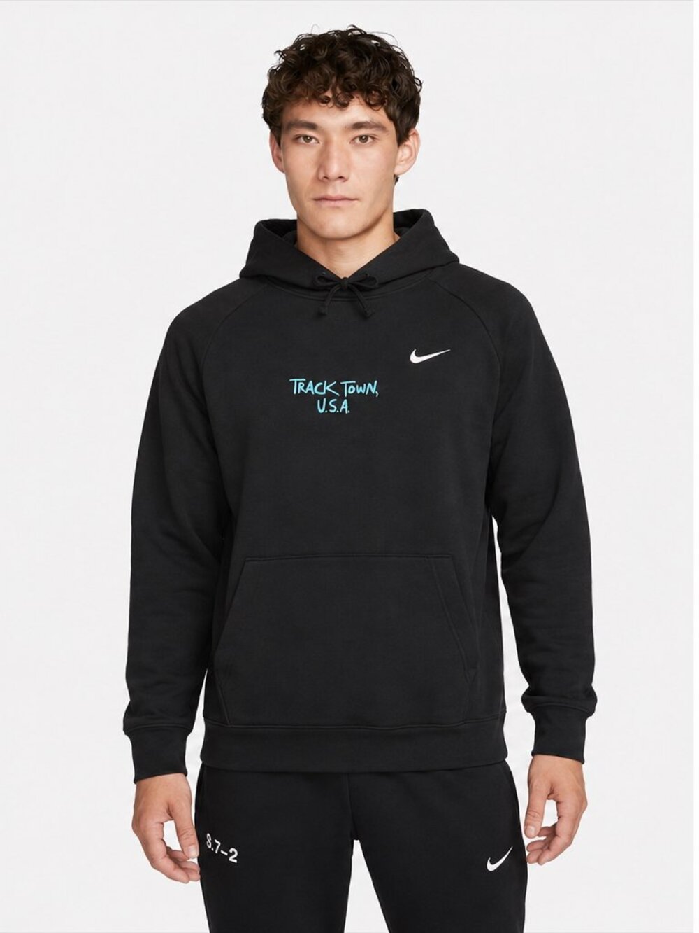 Nike $85 Limited Edition Track Town Embroidered Track & Field Pullover Hoodie M